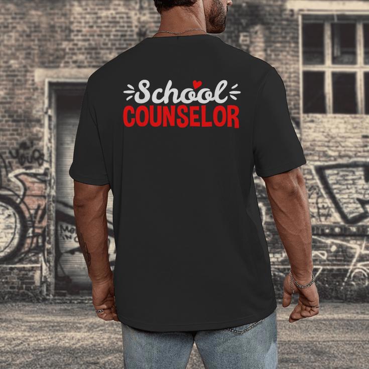 School Counselor Teacher Guidance Counseling For Men Women Kids Men's Back Print T-Shirt, funny design School Counselor Teacher Guidance Counseling For Men Women Kids Men's Back Print T-Shirt, funny design
