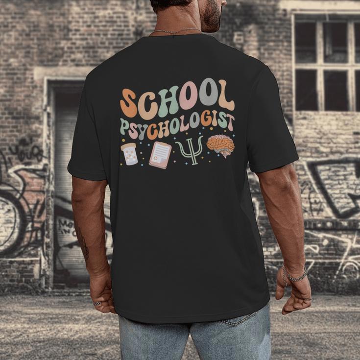 School Psychologist Teacher Psychology School Psychologist Men's Back Print T-Shirt, funny design School Psychologist Teacher Psychology School Psychologist Men's Back Print T-Shirt, funny design