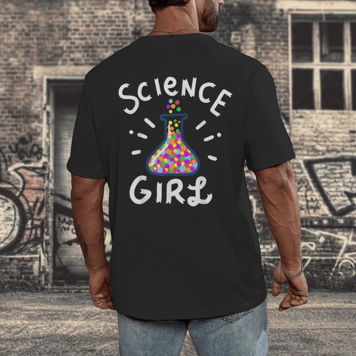 Science Girl Chemistry Biology Student Teacher Men's Back Print T-Shirt, funny design Science Girl Chemistry Biology Student Teacher Men's Back Print T-Shirt, funny design