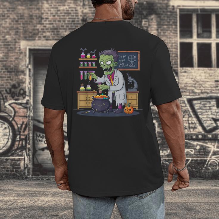 Science Teacher Halloween Shirt Zombie Chemistry Scientist Men's Back Print T-Shirt, funny design Science Teacher Halloween Shirt Zombie Chemistry Scientist Men's Back Print T-Shirt, funny design