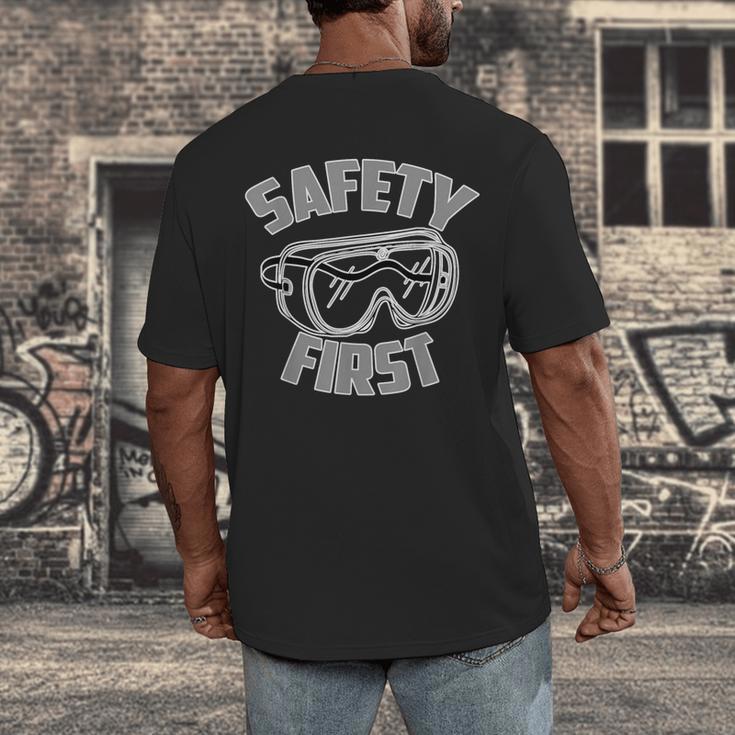 Science Teacher Shirt Safety First STEM STEAM Shirt Men's Back Print T-Shirt, funny design Science Teacher Shirt Safety First STEM STEAM Shirt Men's Back Print T-Shirt, funny design