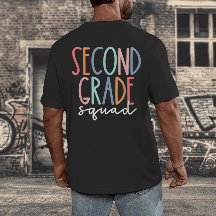 Second Grade Squad 2nd Grade Teacher Women Back To School Men's Back Print T-Shirt, funny design Second Grade Squad 2nd Grade Teacher Women Back To School Men's Back Print T-Shirt, funny design