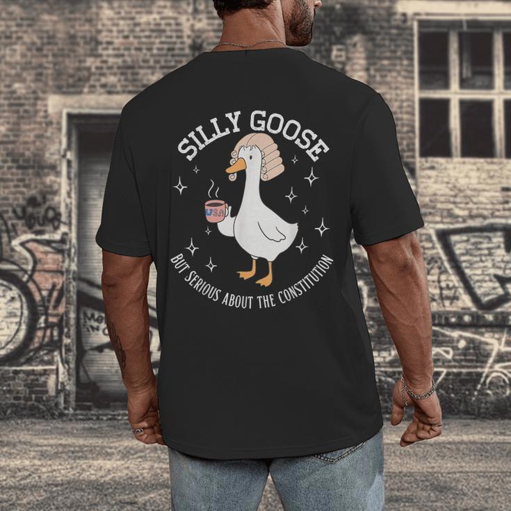 Silly Goose Constitution History Teacher Middle School Men's Back Print T-Shirt, funny design Silly Goose Constitution History Teacher Middle School Men's Back Print T-Shirt, funny design
