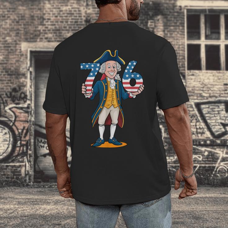 Six Seven 6 7 7 6 George Washington Teacher American Men's Back Print T-Shirt, funny design