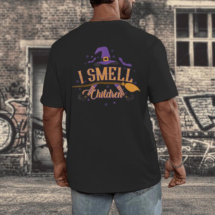 I Smell Children Wicked Cute Kindergarten Teacher Halloween Men's Back Print T-Shirt, funny design I Smell Children Wicked Cute Kindergarten Teacher Halloween Men's Back Print T-Shirt, funny design