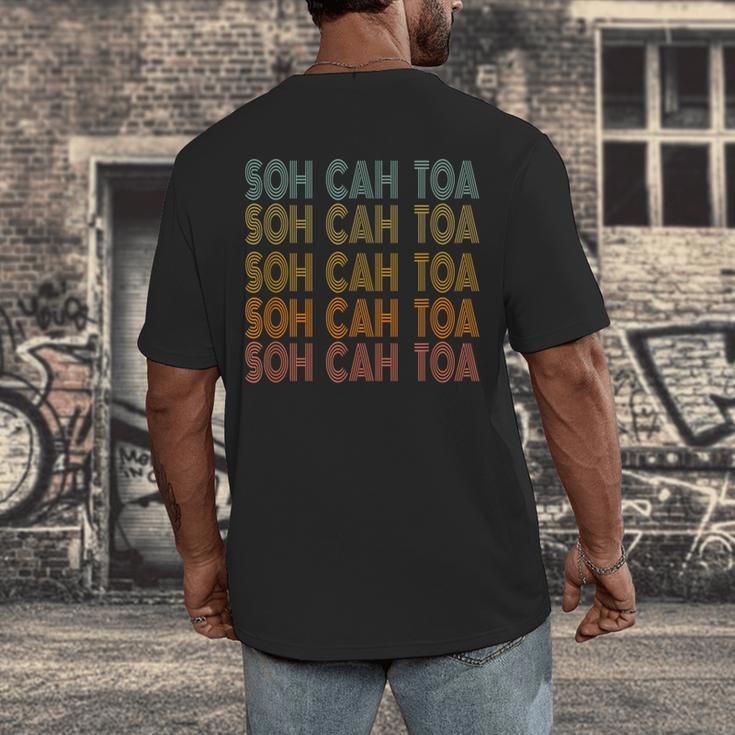 SOH CAH TOA SOHCAHTOA Trigonometry Math Parody Teacher Men Women Kids Men's Back Print T-Shirt, funny design