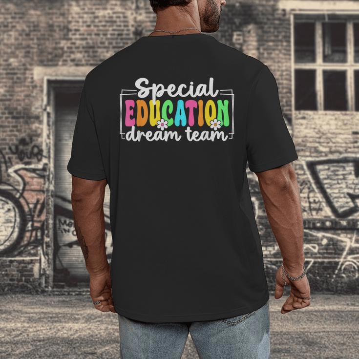 Special Education Dream Team Back To School SPED Teacher Men's Back Print T-Shirt, funny design