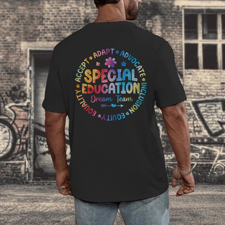 Special Education Squad Dream Team SPED Teacher Back School Men's Back Print T-Shirt, funny design Special Education Squad Dream Team SPED Teacher Back School Men's Back Print T-Shirt, funny design