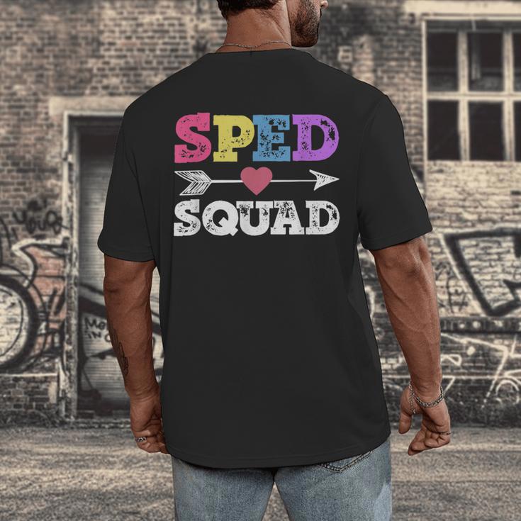 Special Education Squad Shirt SPED Squad Teacher's Day For Men Women Men's Back Print T-Shirt, funny design