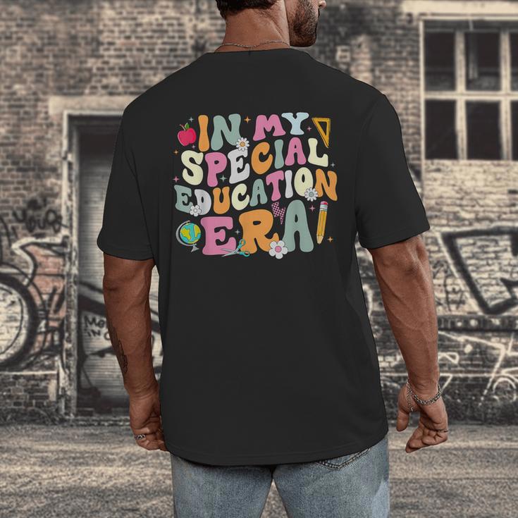 Special Education Teacher Era Inspirational SPED ABA Autism Men's Back Print T-Shirt, funny design