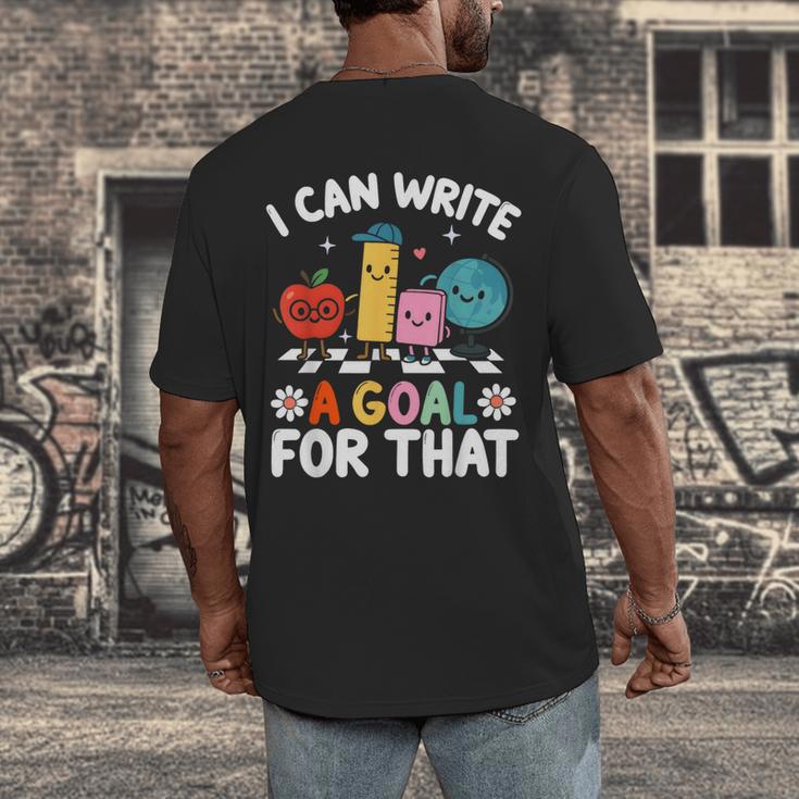 Special Education i Can Write a Goal For That Sped Teacher Men's Back Print T-Shirt, funny design Special Education i Can Write a Goal For That Sped Teacher Men's Back Print T-Shirt, funny design