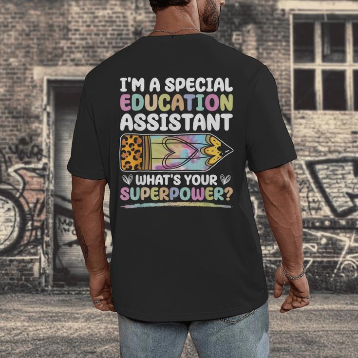 Special Educational Assistant And Sped Teacher Men's Back Print T-Shirt, funny design Special Educational Assistant And Sped Teacher Men's Back Print T-Shirt, funny design