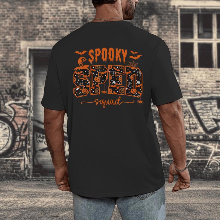 Sped Squad Team Special Education Teacher Halloween Men's Back Print T-Shirt, funny design Sped Squad Team Special Education Teacher Halloween Men's Back Print T-Shirt, funny design