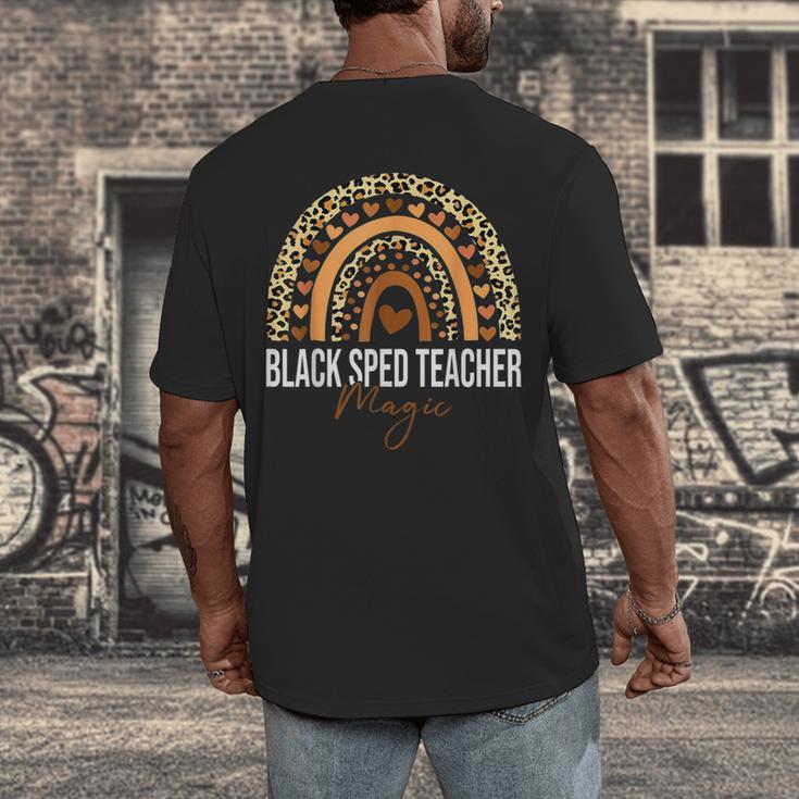 SPED Teacher Teacher Educator Magic Africa Proud Men's Back Print T-Shirt, funny design SPED Teacher Teacher Educator Magic Africa Proud Men's Back Print T-Shirt, funny design