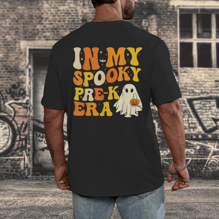 In My Spooky PRE-K Teacher Era Halloween Costume Tee Men's Back Print T-Shirt, funny design In My Spooky PRE-K Teacher Era Halloween Costume Tee Men's Back Print T-Shirt, funny design