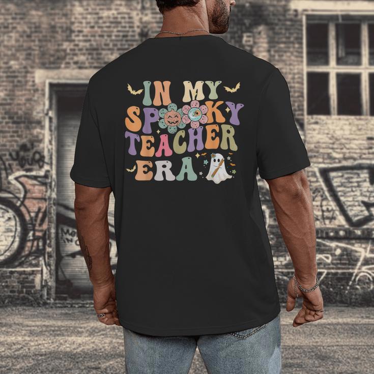 In My Spooky Teacher Era Groovy Hippie Retro Ghost Halloween Men Women Kids Men's Back Print T-Shirt, funny design In My Spooky Teacher Era Groovy Hippie Retro Ghost Halloween Men Women Kids Men's Back Print T-Shirt, funny design