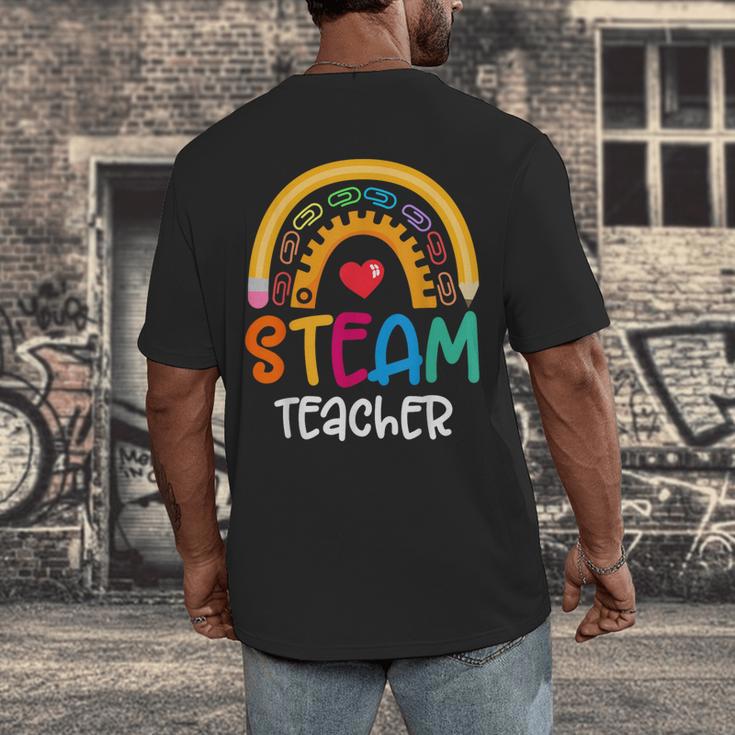STEAM Teacher Squad Team Crew Back To School STEM Special Men's Back Print T-Shirt, funny design STEAM Teacher Squad Team Crew Back To School STEM Special Men's Back Print T-Shirt, funny design
