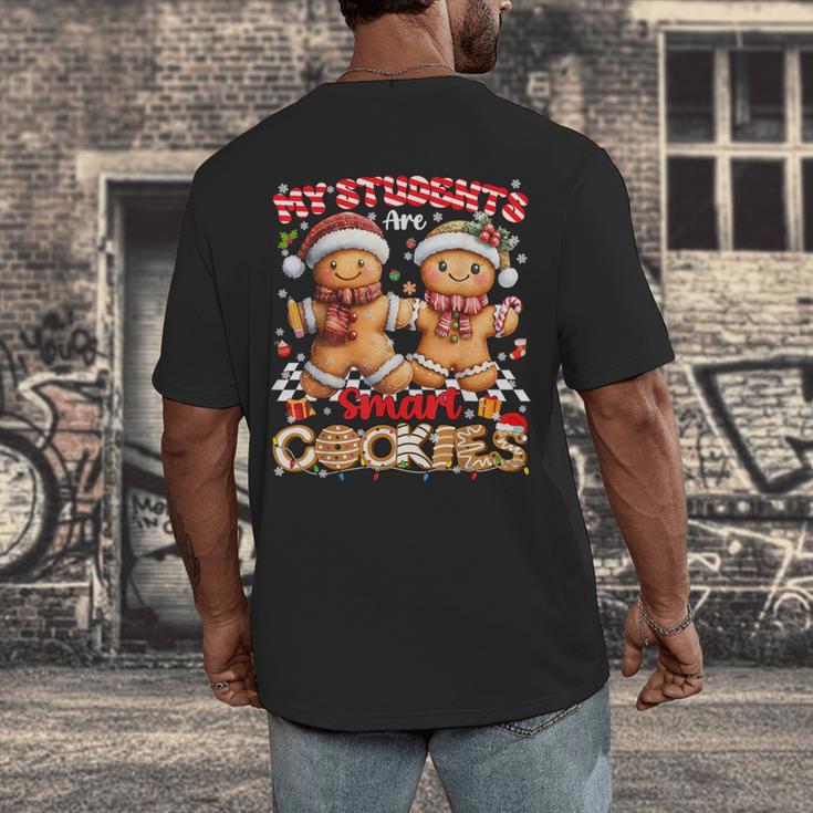 My Student Are Smart Cookies Pjs Christmas Xmas Teacher Men's Back Print T-Shirt, funny design My Student Are Smart Cookies Pjs Christmas Xmas Teacher Men's Back Print T-Shirt, funny design