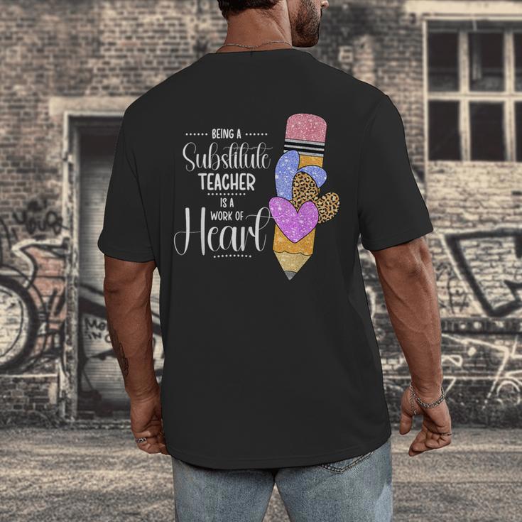 Being A Substitute Teacher Substitute Teaching Men's Back Print T-Shirt, funny design Being A Substitute Teacher Substitute Teaching Men's Back Print T-Shirt, funny design