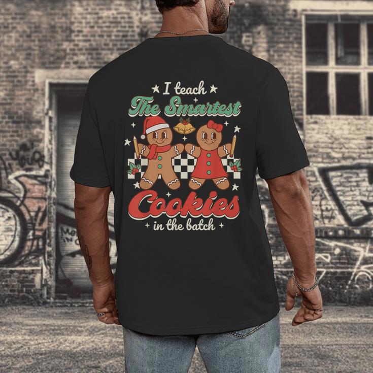 I Teach The Smartest Cookies In The Batch Teacher Christmas For Men Women Kids Men's Back Print T-Shirt, funny design I Teach The Smartest Cookies In The Batch Teacher Christmas For Men Women Kids Men's Back Print T-Shirt, funny design