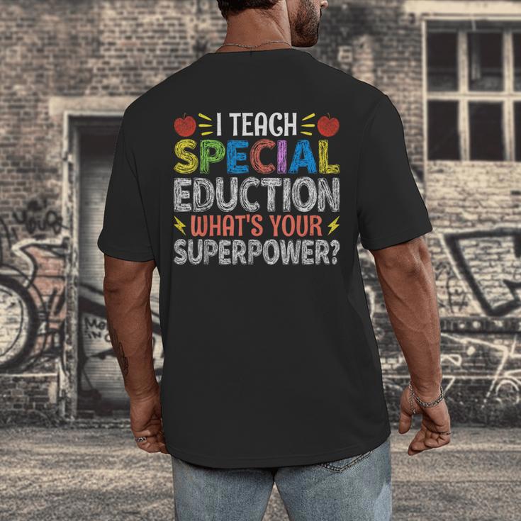 I Teach Special Education SPED Special Education Teacher For Men Women Men's Back Print T-Shirt, funny design I Teach Special Education SPED Special Education Teacher For Men Women Men's Back Print T-Shirt, funny design