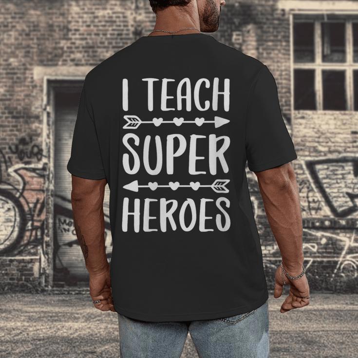 I Teach Superheroes Shirt Men Women School Teacher Men's Back Print T-Shirt, funny design I Teach Superheroes Shirt Men Women School Teacher Men's Back Print T-Shirt, funny design
