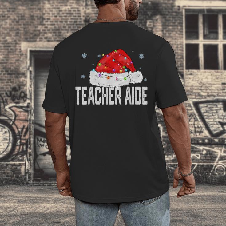 Teacher Aide Christmas Women Family Matching Group Xmas Men's Back Print T-Shirt, funny design