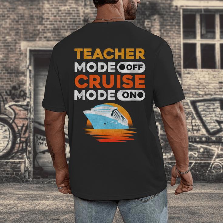 Teacher Cruise Shirt Cruise Mode Men Women Men's Back Print T-Shirt, funny design