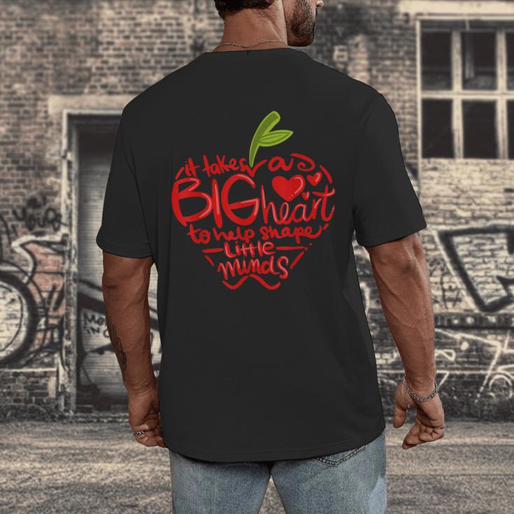 Teacher Day T Shirt Appreciation Day Apple Teach Learn Men's Back Print T-Shirt, funny design Teacher Day T Shirt Appreciation Day Apple Teach Learn Men's Back Print T-Shirt, funny design