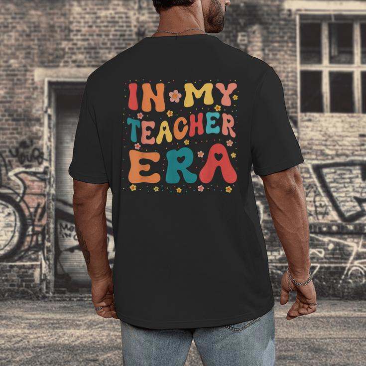 In My Teacher Era First Day Of School Back To School Retro Men's Back Print T-Shirt, funny design In My Teacher Era First Day Of School Back To School Retro Men's Back Print T-Shirt, funny design