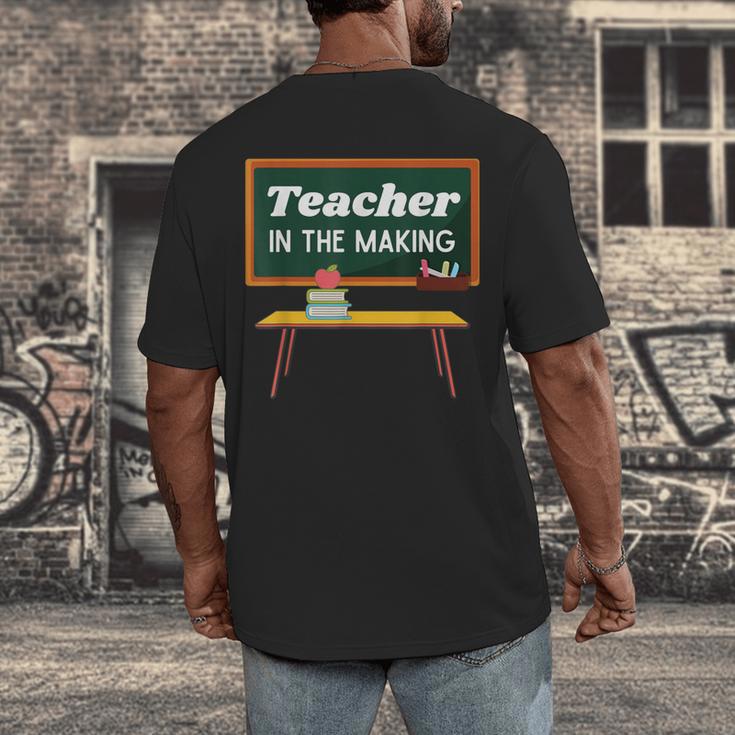 Teacher In The Making Future Teacher Kids Back To School Men's Back Print T-Shirt, funny design