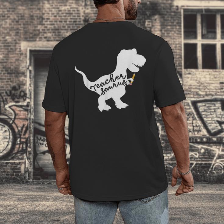 Teacher Saurus T Shirt For Men And Women Men's Back Print T-Shirt, funny design