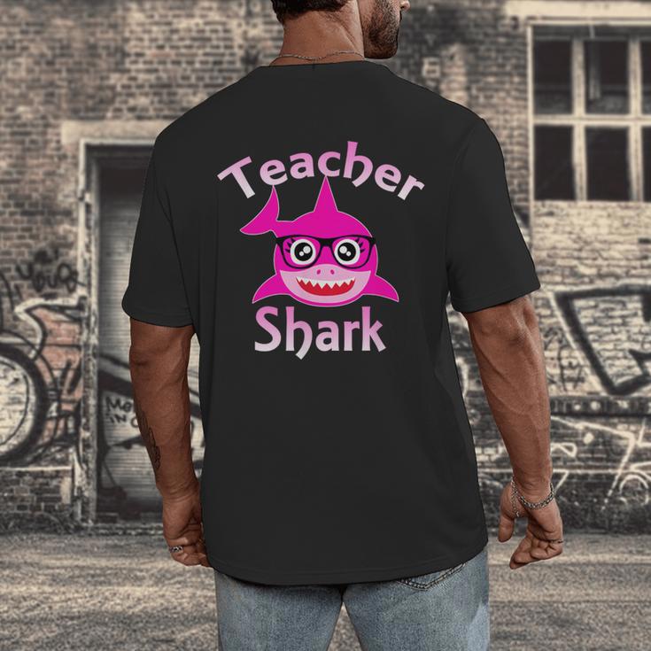 Teacher Shark Female Teacher Men's Back Print T-Shirt, funny design Teacher Shark Female Teacher Men's Back Print T-Shirt, funny design