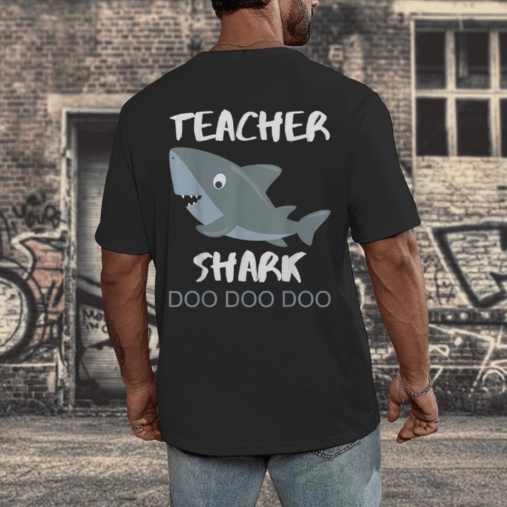 Teacher Shark Shirt Christmas Idea For Him Her Men's Back Print T-Shirt, funny design Teacher Shark Shirt Christmas Idea For Him Her Men's Back Print T-Shirt, funny design