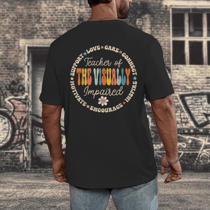 Teacher Of The Visually Impaired Back To School Team For Men Women Girls Kids Men's Back Print T-Shirt, funny design Teacher Of The Visually Impaired Back To School Team For Men Women Girls Kids Men's Back Print T-Shirt, funny design