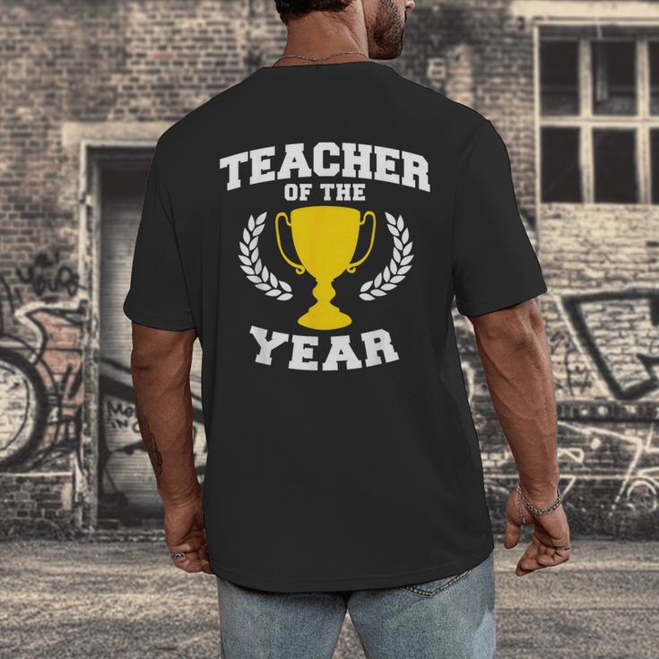 Teacher Of The Year For Men Women Men's Back Print T-Shirt, funny design Teacher Of The Year For Men Women Men's Back Print T-Shirt, funny design