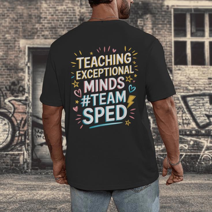 Team Sped Sped Teacher Special Education Teacher Team Men's Back Print T-Shirt, funny design Team Sped Sped Teacher Special Education Teacher Team Men's Back Print T-Shirt, funny design