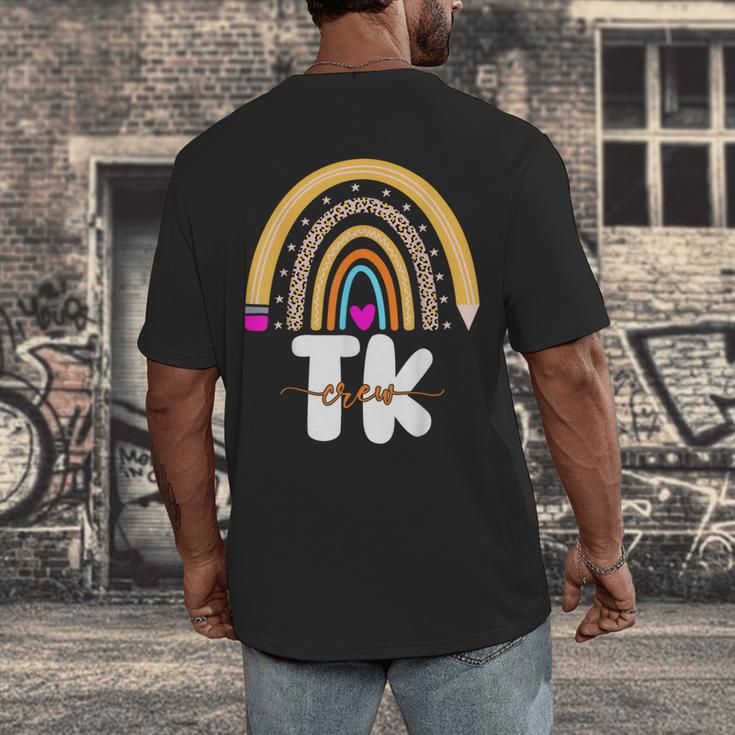 Team TK Transitional Kindergaten TK Crew Squad Teacher Kids Men's Back Print T-Shirt, funny design