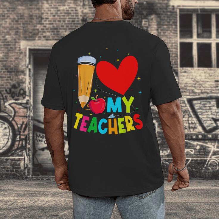 Teens Graduation I Heart My Teachers I Love My Teachers Men's Back Print T-Shirt, funny design Teens Graduation I Heart My Teachers I Love My Teachers Men's Back Print T-Shirt, funny design