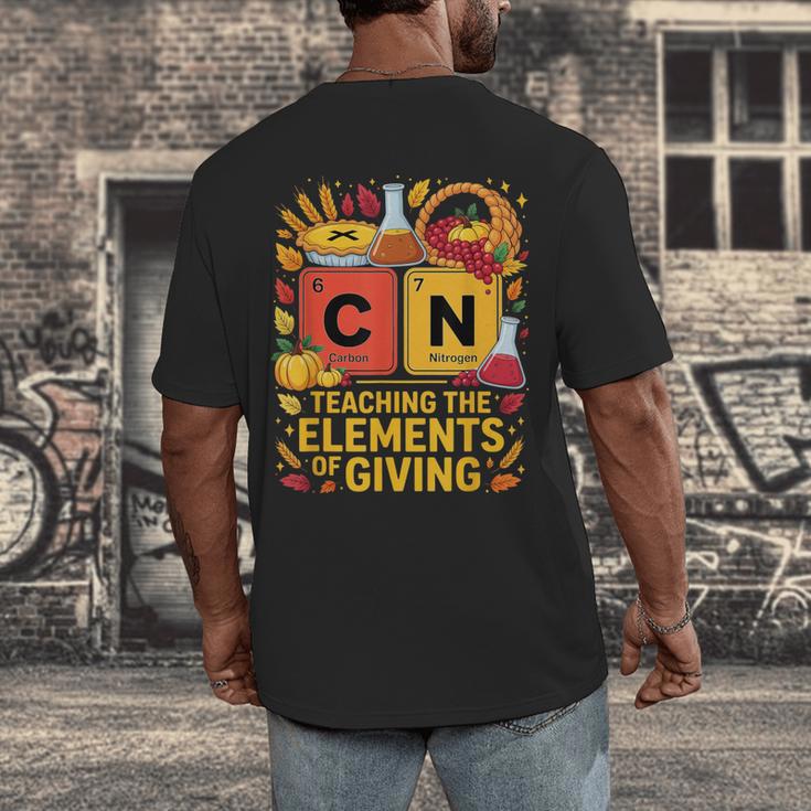 Thanksgiving 67 Meme Science Teacher Periodic Table Women Men's Back Print T-Shirt, funny design Thanksgiving 67 Meme Science Teacher Periodic Table Women Men's Back Print T-Shirt, funny design