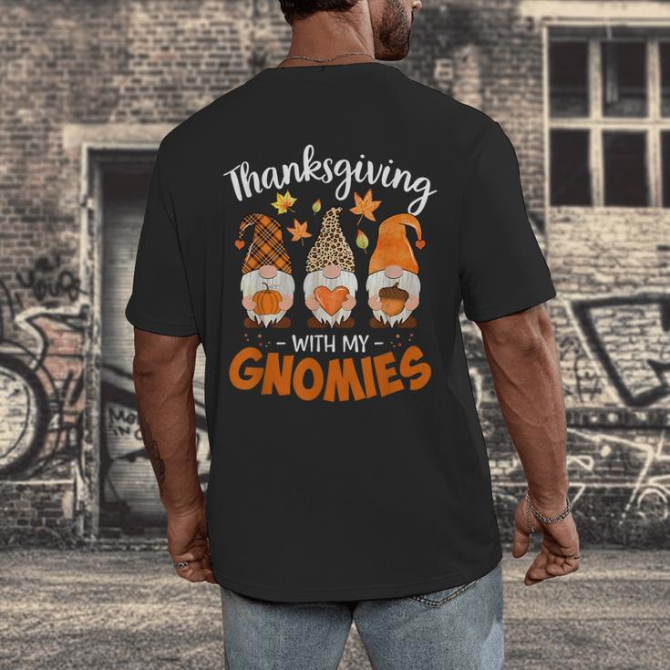 Thanksgiving Shirts For Women With My Gnomies Teachers Gnome Men's Back Print T-Shirt, funny design Thanksgiving Shirts For Women With My Gnomies Teachers Gnome Men's Back Print T-Shirt, funny design