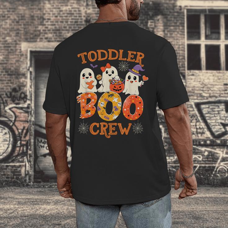 Toddler Boo Crew Halloween Costume For Teacher Kids Men's Back Print T-Shirt, funny design
