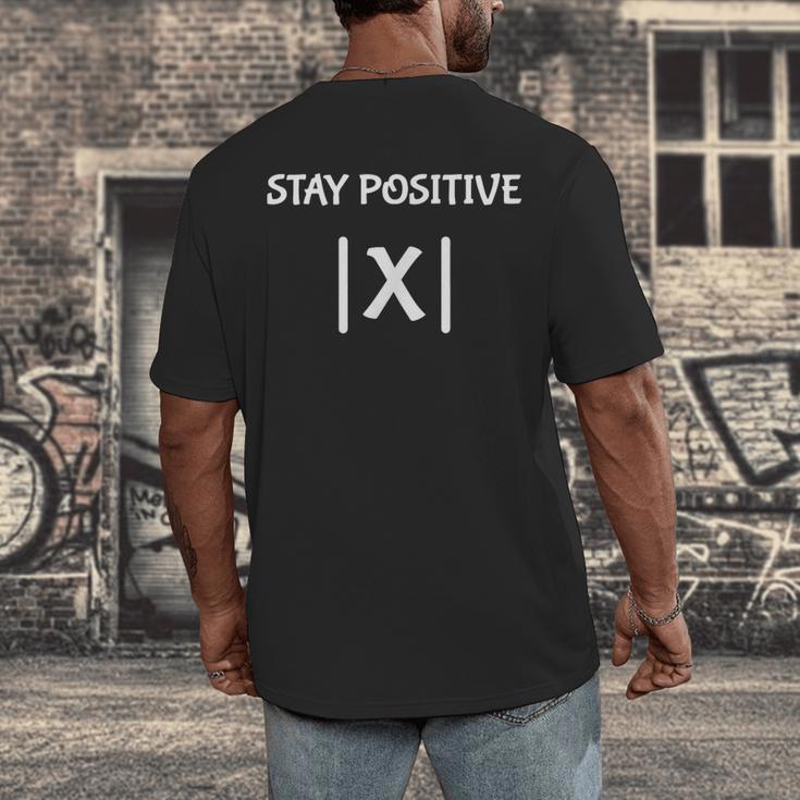 Top Math Teacher Joke Men Women Fun Stay Positive Men's Back Print T-Shirt, funny design Top Math Teacher Joke Men Women Fun Stay Positive Men's Back Print T-Shirt, funny design