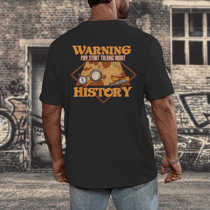 Historian History Teacher Student Men Women Kids Men's Back Print T-Shirt, funny design