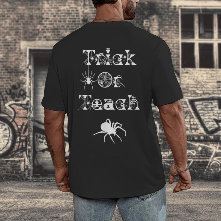 Trick Or Teach Halloween Teacher Shirt Teaching Spider Tee For Men Women Kids Men's Back Print T-Shirt, funny design Trick Or Teach Halloween Teacher Shirt Teaching Spider Tee For Men Women Kids Men's Back Print T-Shirt, funny design