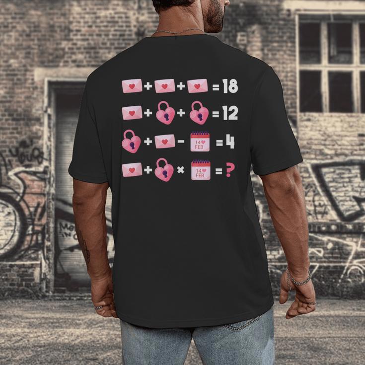 Valentines Day Order Of Operations Valentines Math Teacher Men's Back Print T-Shirt, funny design Valentines Day Order Of Operations Valentines Math Teacher Men's Back Print T-Shirt, funny design
