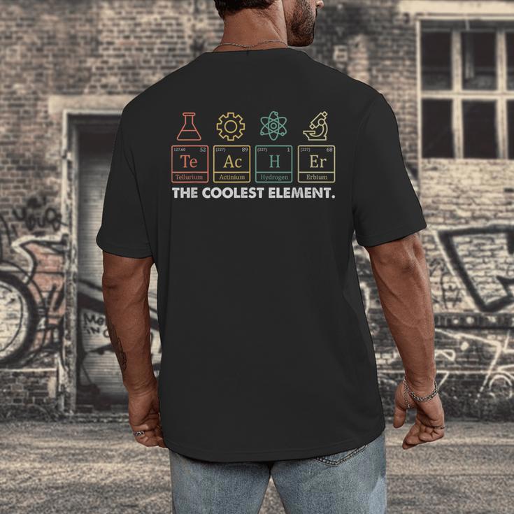 Vintage The Coolest Element Periodic Table Chemist Teacher Men's Back Print T-Shirt, funny design Vintage The Coolest Element Periodic Table Chemist Teacher Men's Back Print T-Shirt, funny design
