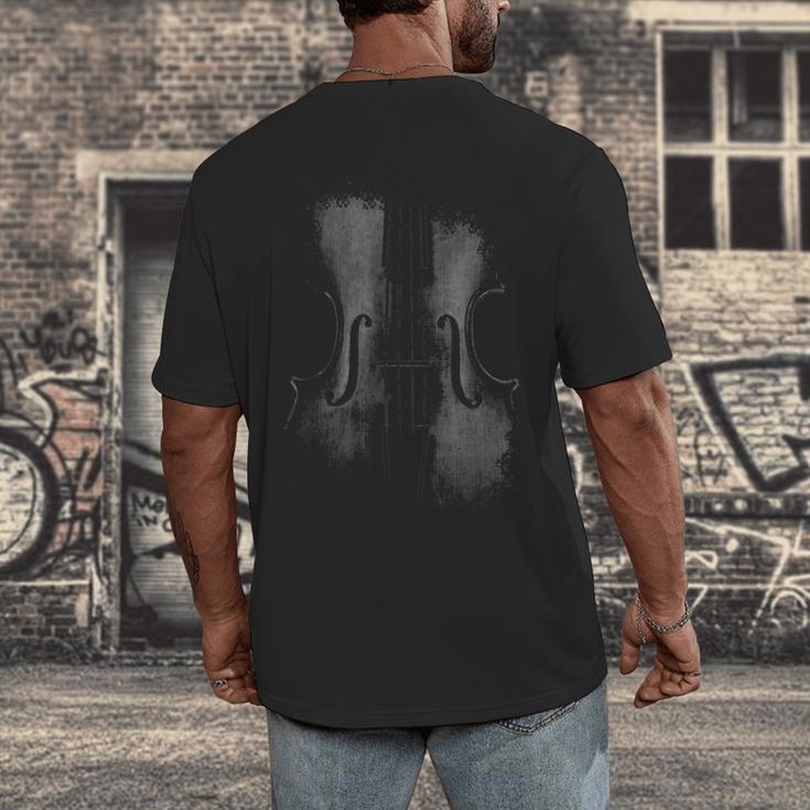 Violin Player Instrument Music Teacher Musical Violinist Men's Back Print T-Shirt, funny design Violin Player Instrument Music Teacher Musical Violinist Men's Back Print T-Shirt, funny design
