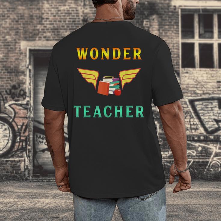 Wonder Teacher Instructor Professor Proud Literature Men Women Girls Kids T-Shirt Men's Back Print T-Shirt, funny design Wonder Teacher Instructor Professor Proud Literature Men Women Girls Kids T-Shirt Men's Back Print T-Shirt, funny design