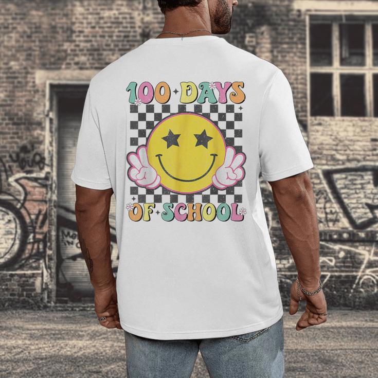 100th Day Of School Teacher Kids 100 Days Of School Men's Back Print T-Shirt, funny design